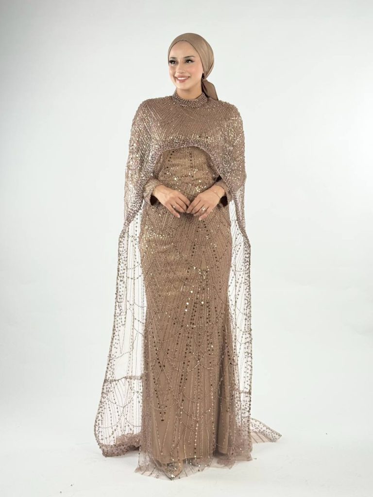 Tenue femme voilée invitée mariage
